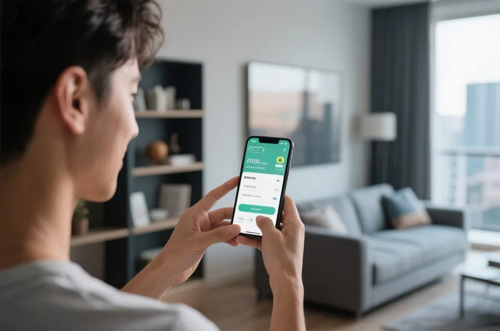 线上购票平台用户在手机上操作界面