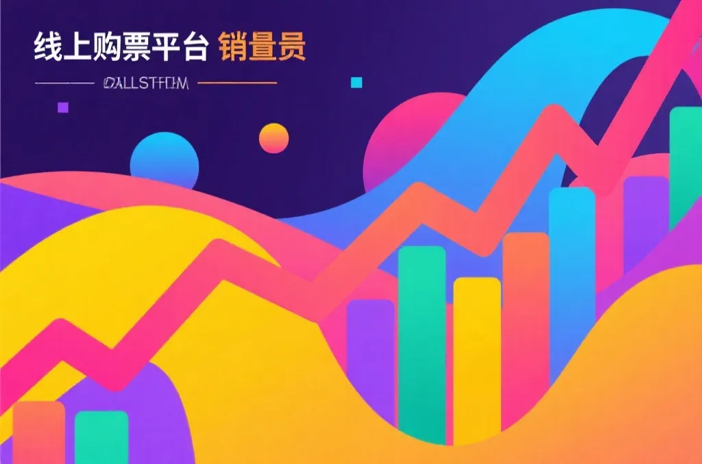 多彩数据图显示线上购票销量变化